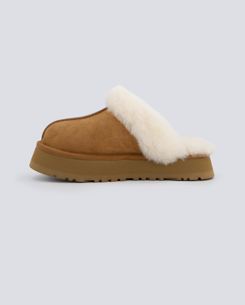 Ugg Plataforma Disquette Marrón Mujer 1122550 zuecos