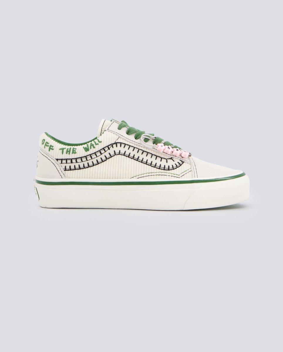 Vans Lx Old Skool Charms Cream Verde Y Beige Mujer VN000EGYCRM1 zapatillas