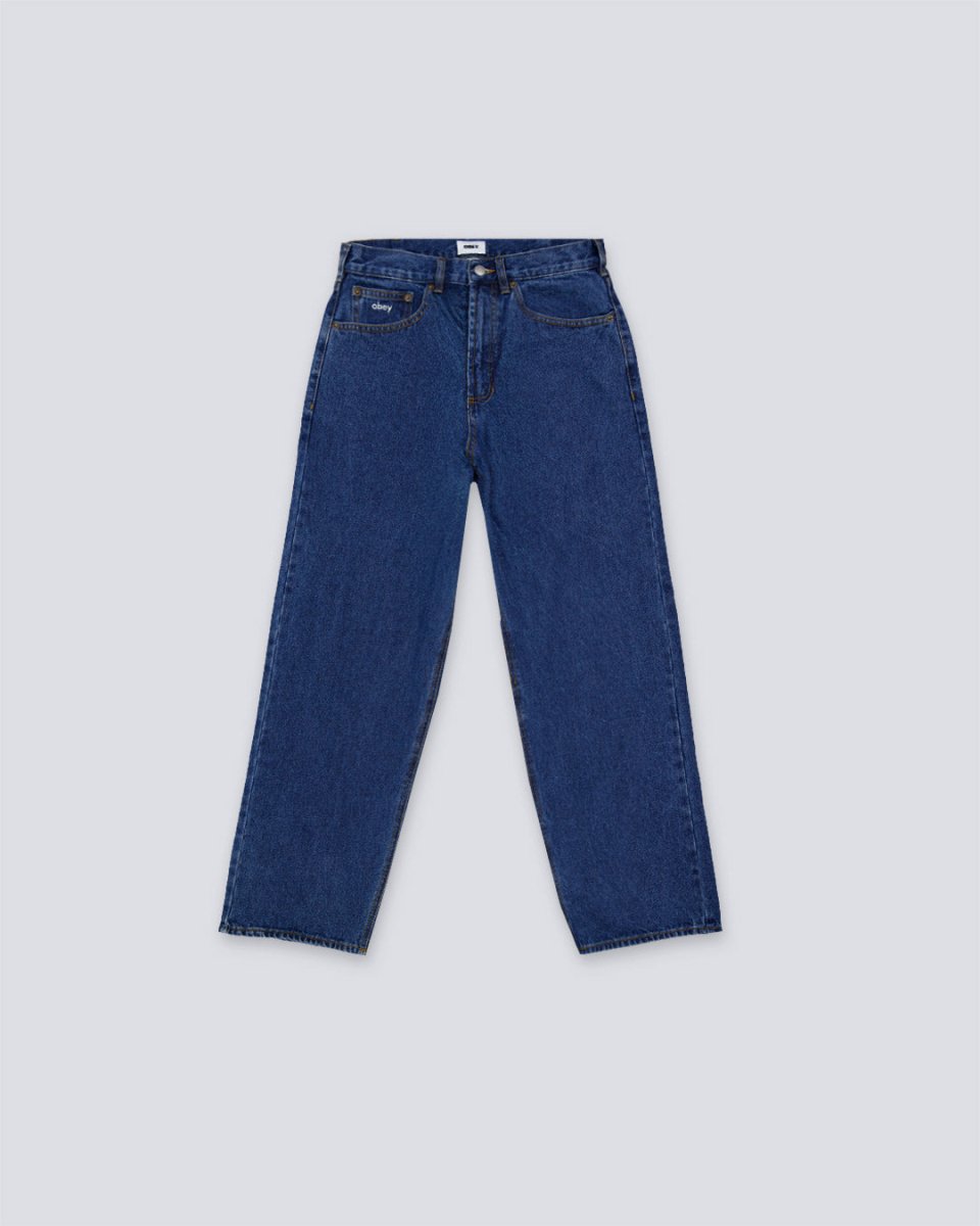 Vaquero Obey Bigwig Baggy Wash Indigo Azul Hombre 142010087-STN