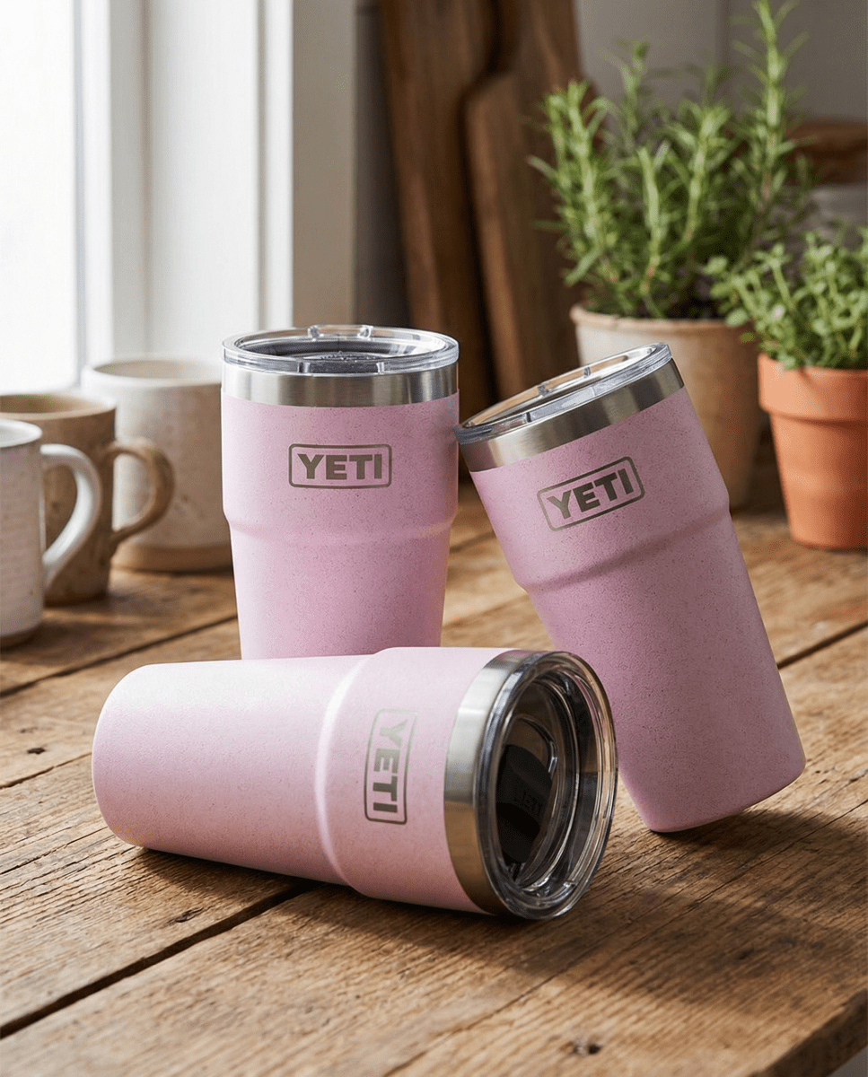 Vaso Yeti Rambler Stackable Rosa 20 Oz