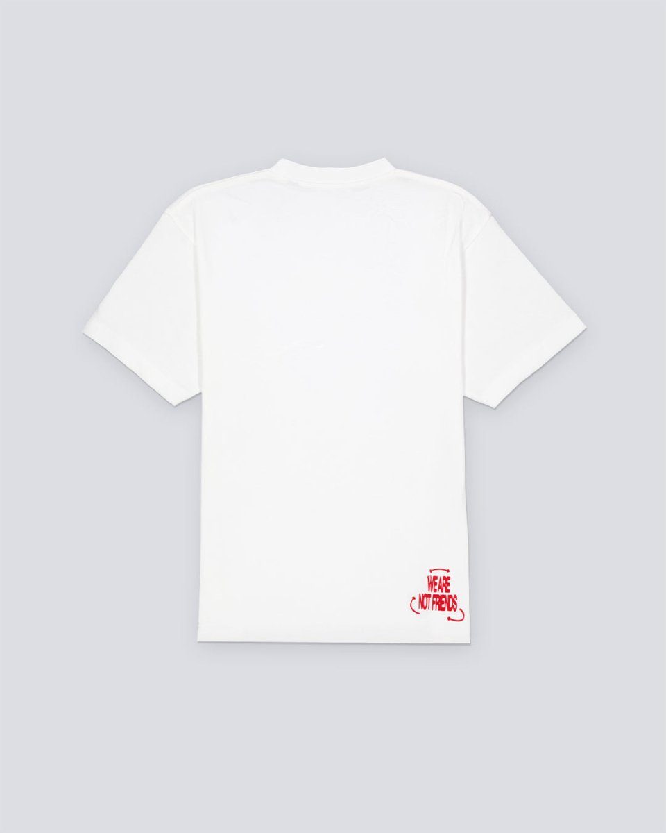 Camiseta We Are Not Friends Recycled Zen Blanco Hombre