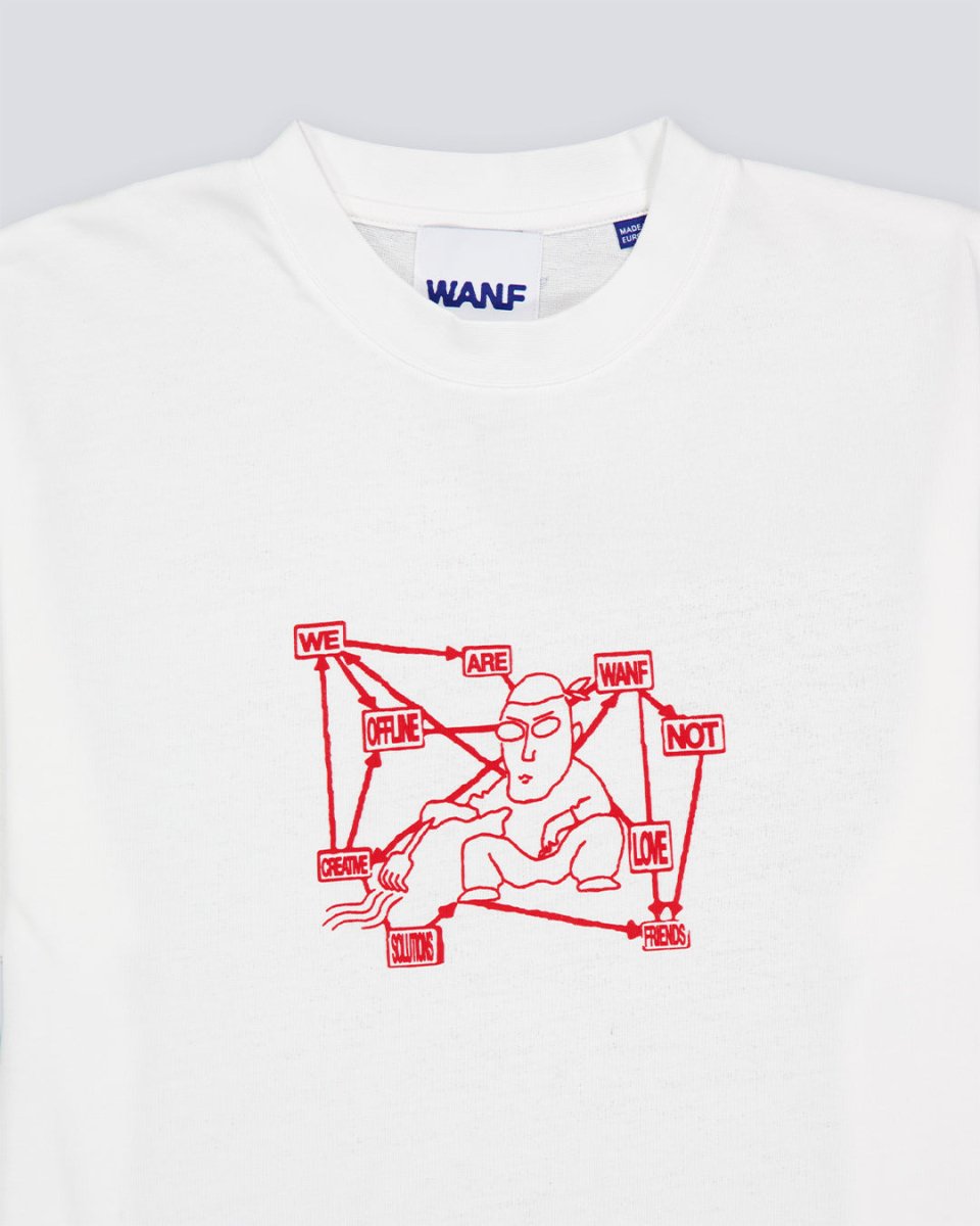 Camiseta We Are Not Friends Recycled Zen Blanco Hombre