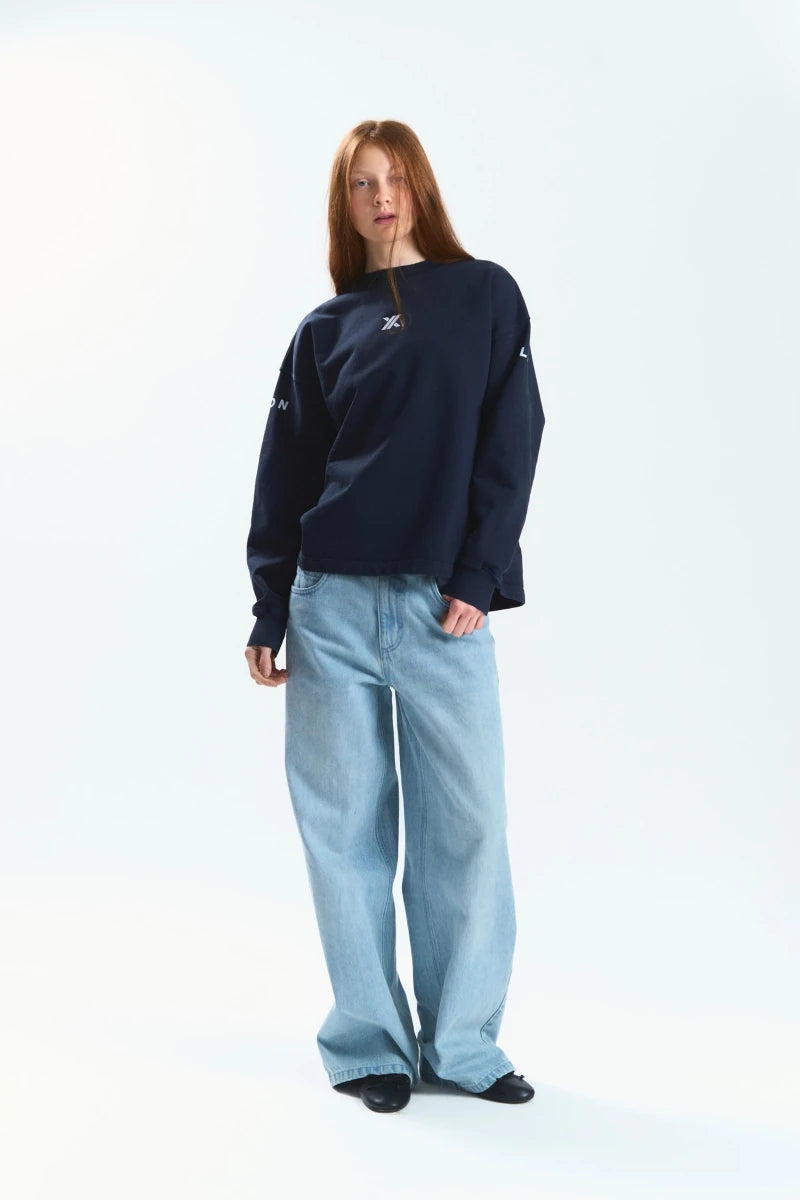 Sudadera Yuxus  Royal Belgrave Crewneck Azul Unisex