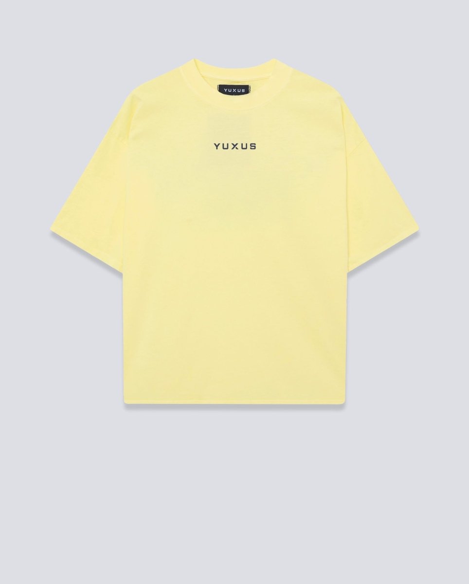Camiseta Yuxus Flax Patterns Amarillo Unisex