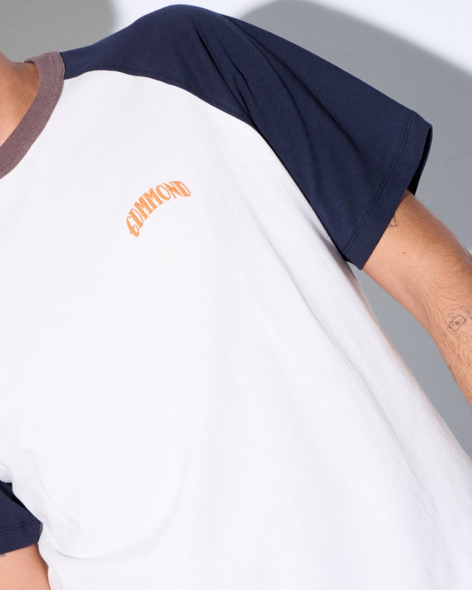 Camiseta Edmmond Studios Home Run Blanco Hombre