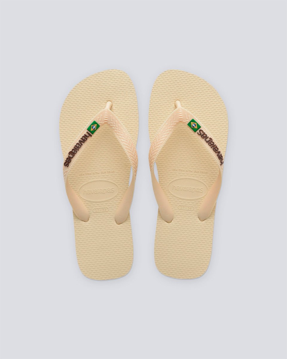 Chanclas Havaianas Brasil Beige Hombre